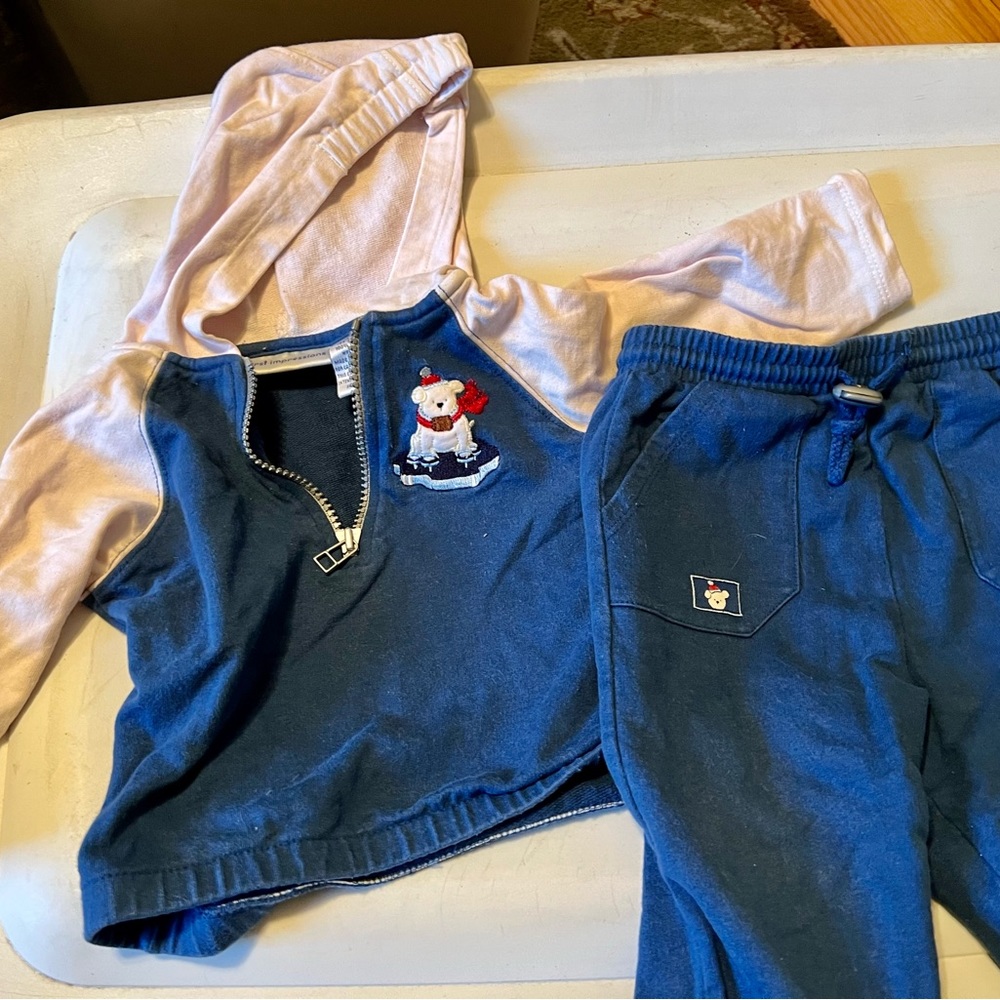 First Impressions baby boys top & notion set. 18 months